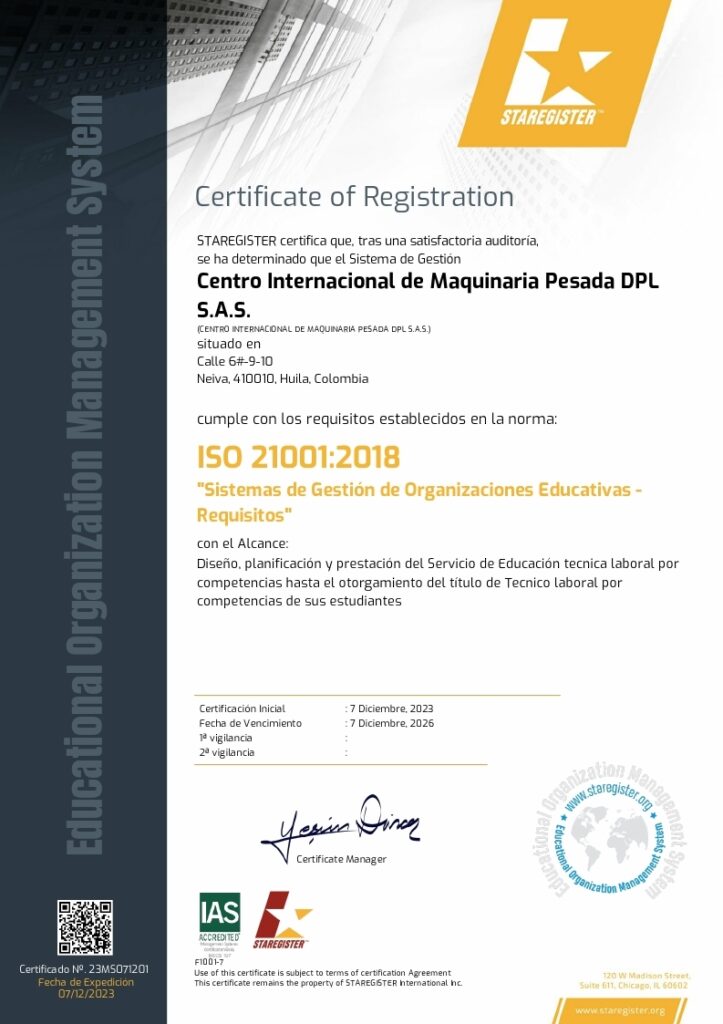 ISO 21001 2015